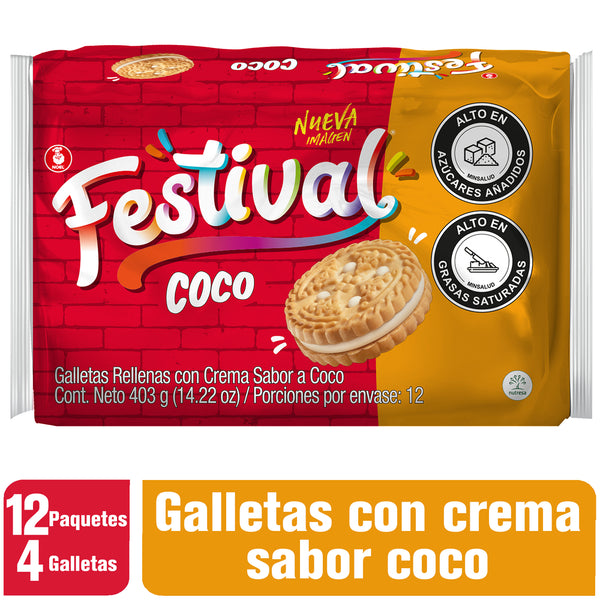 GALLETA FESTIVAL 403G COCO
